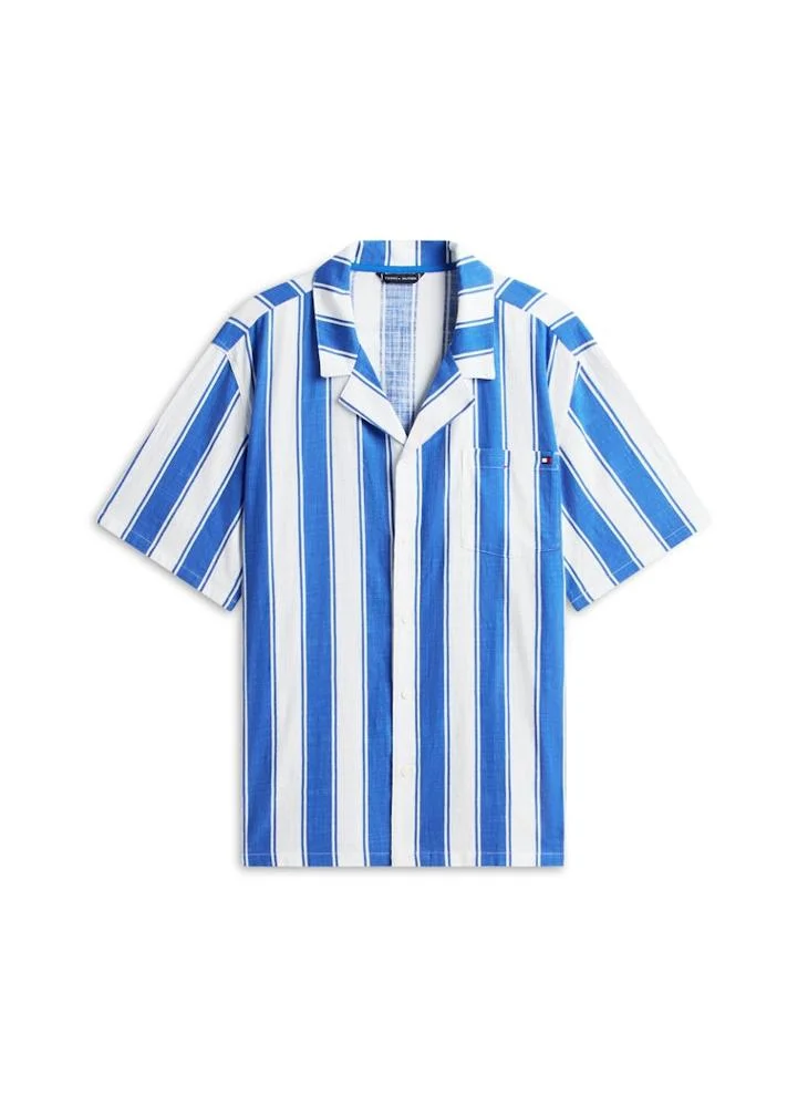 TOMMY HILFIGER  Essential Print Bowling Shirt for Men | Best Price UAE